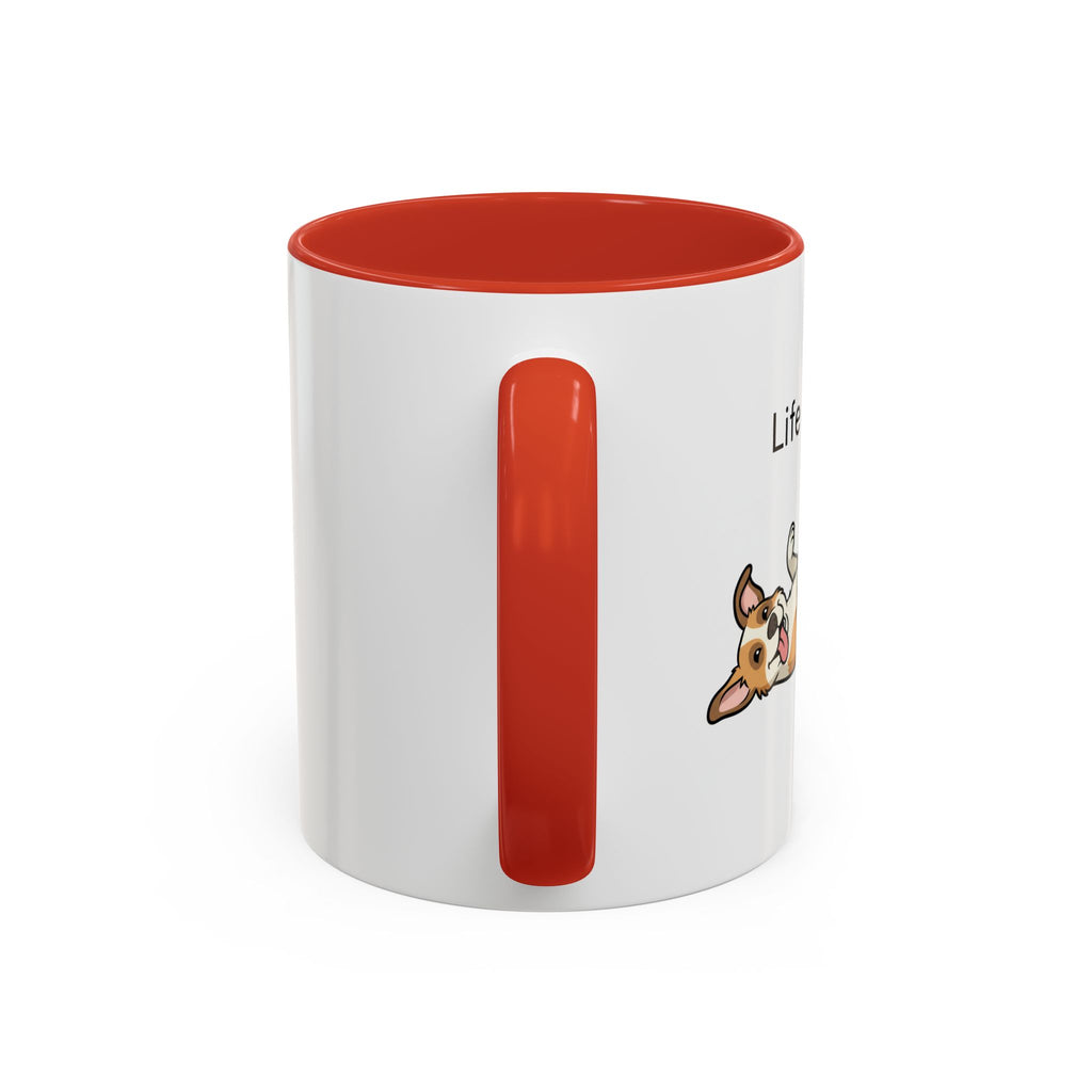 Life Is Ruff Dog Coffee Mug – Funny Pet Lover Accent Mug (11/15 oz)