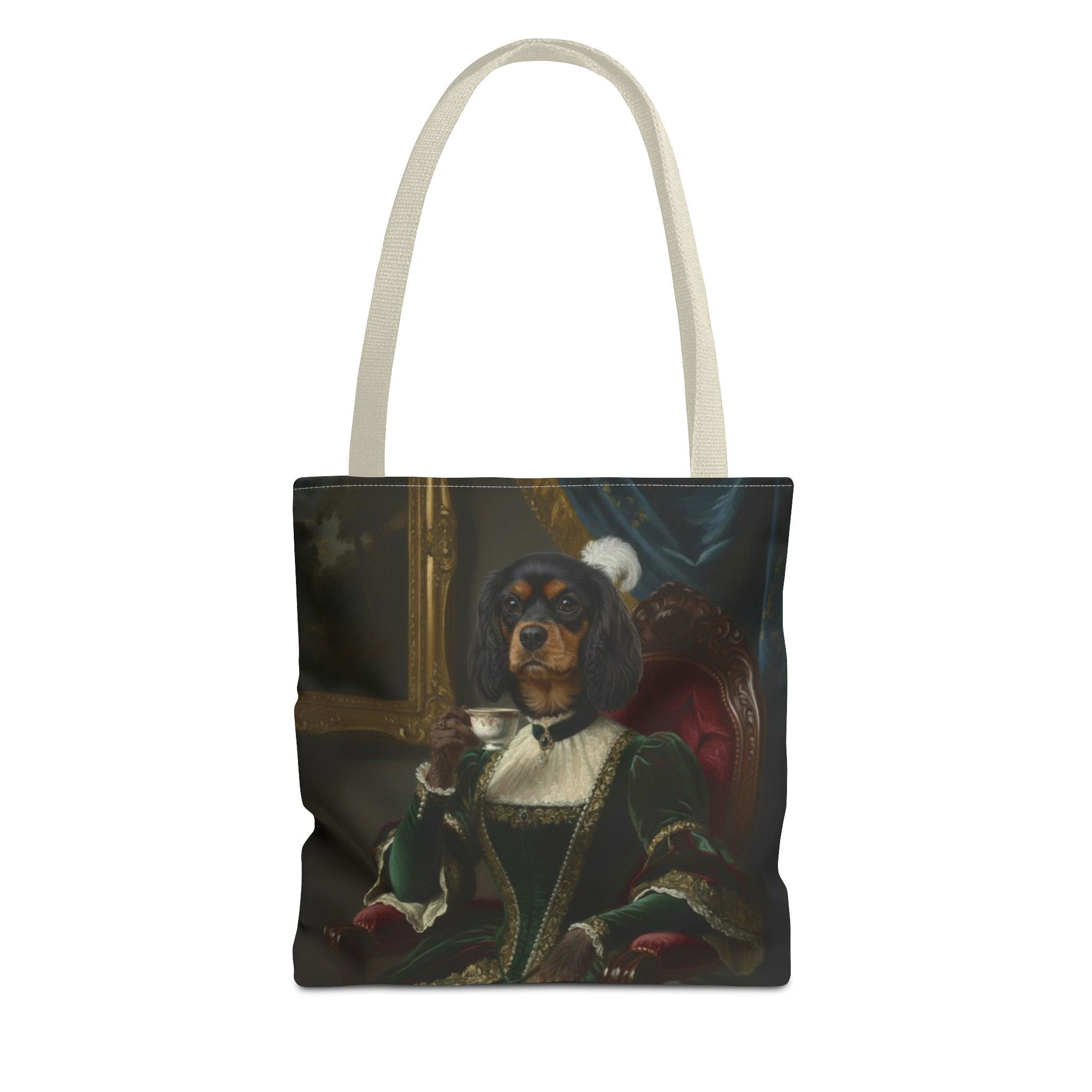 Dog Dame Tea Bag Tote Bag — Vintage Portrait Tea Lover Tote