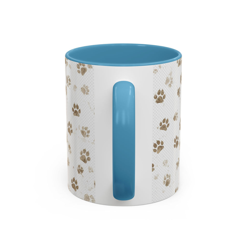 Coffee Mug - "Keep Your Dirty Paws Off My Coffee" Paw Print Accent Mug