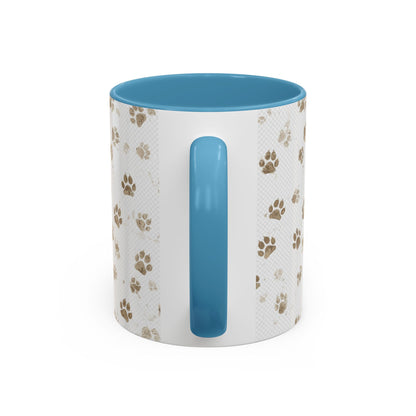 Coffee Mug - "Keep Your Dirty Paws Off My Coffee" Paw Print Accent Mug