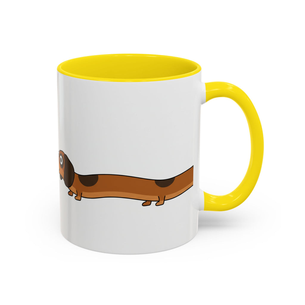 Dachshund Coffee Mug –  Funny Wiener Dog Accent Mug (11/15oz)