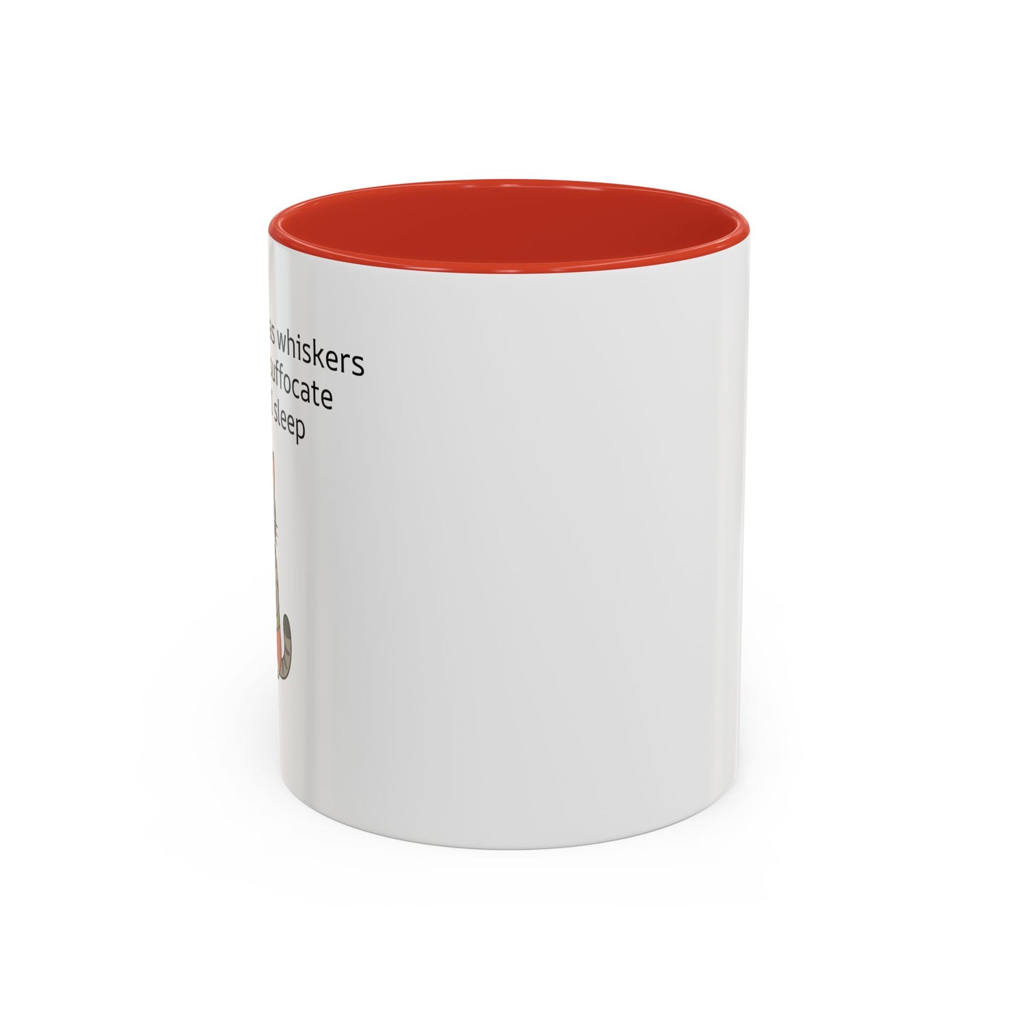 Funny Cat Coffee Mug – "My Therapist Has Whiskers" Accent Mug (11/15oz)