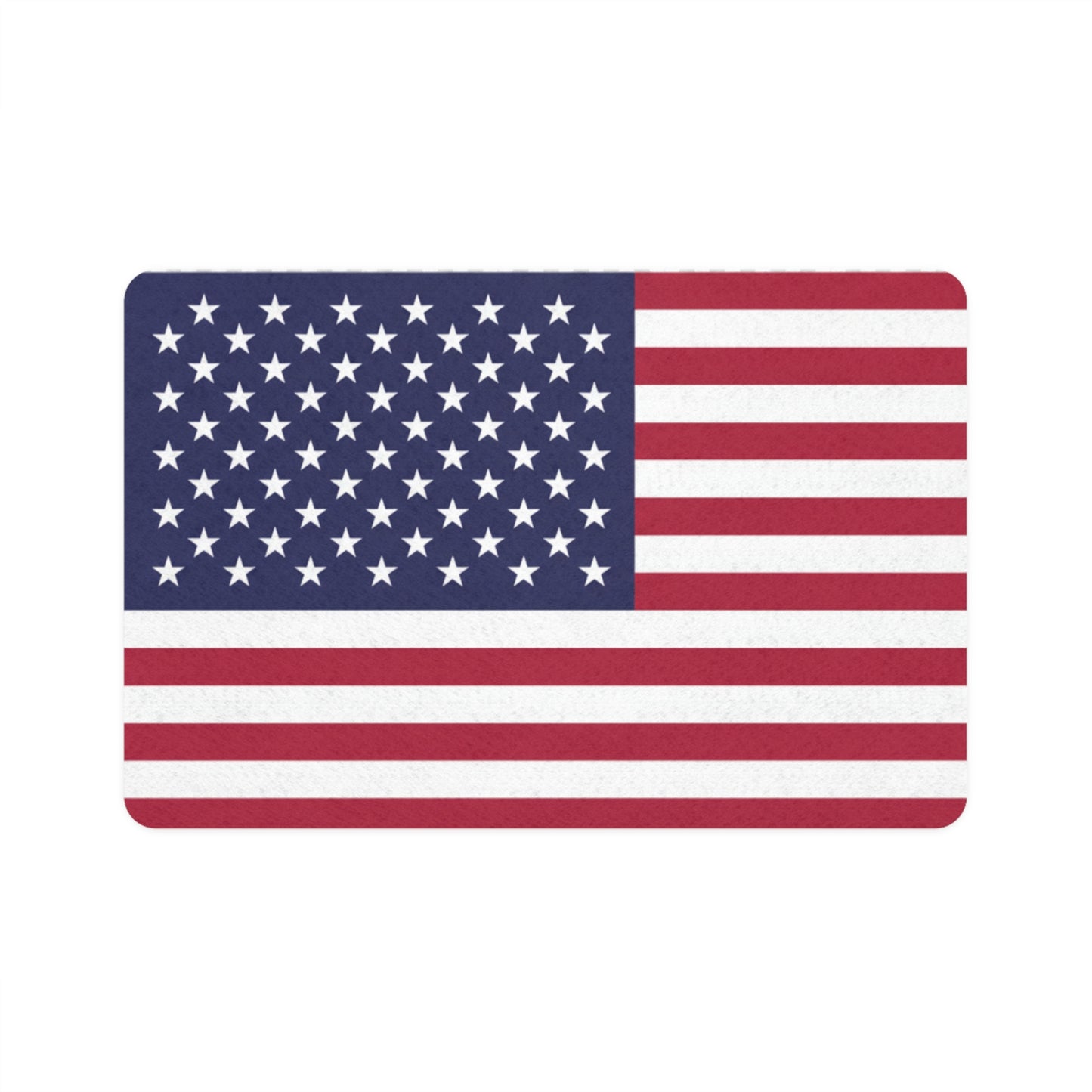 American Flag Pet Mat (12x18) — Non-Slip Feeding Mat for Dogs & Cats