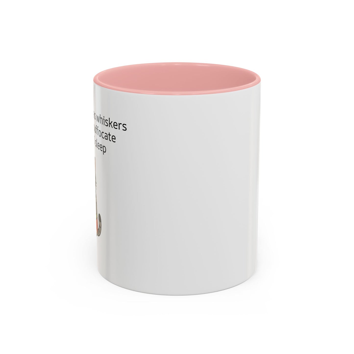 Funny Cat Coffee Mug – "My Therapist Has Whiskers" Accent Mug (11/15oz)