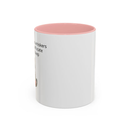 Funny Cat Coffee Mug – "My Therapist Has Whiskers" Accent Mug (11/15oz)