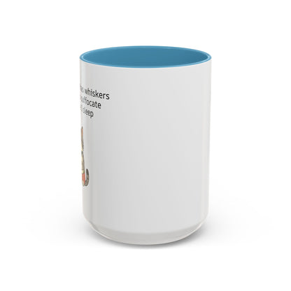 Funny Cat Coffee Mug – "My Therapist Has Whiskers" Accent Mug (11/15oz)