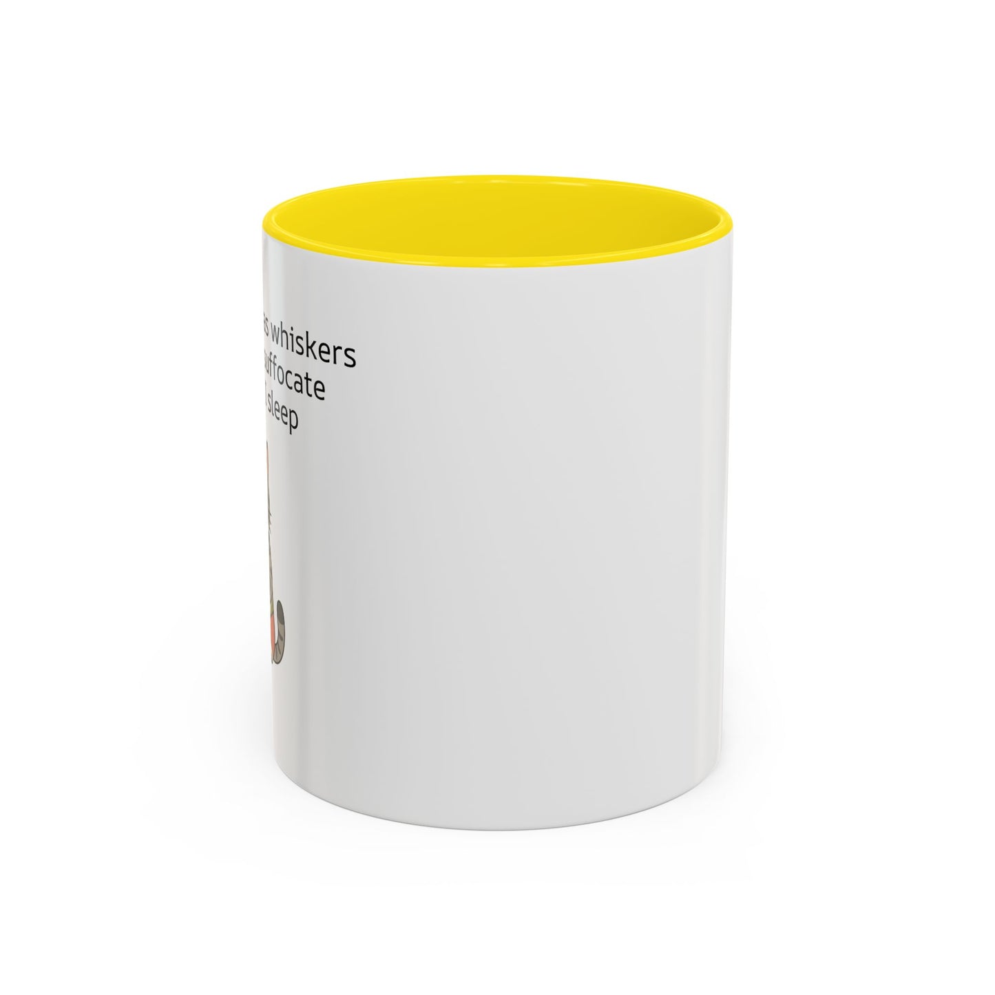 Funny Cat Coffee Mug – "My Therapist Has Whiskers" Accent Mug (11/15oz)