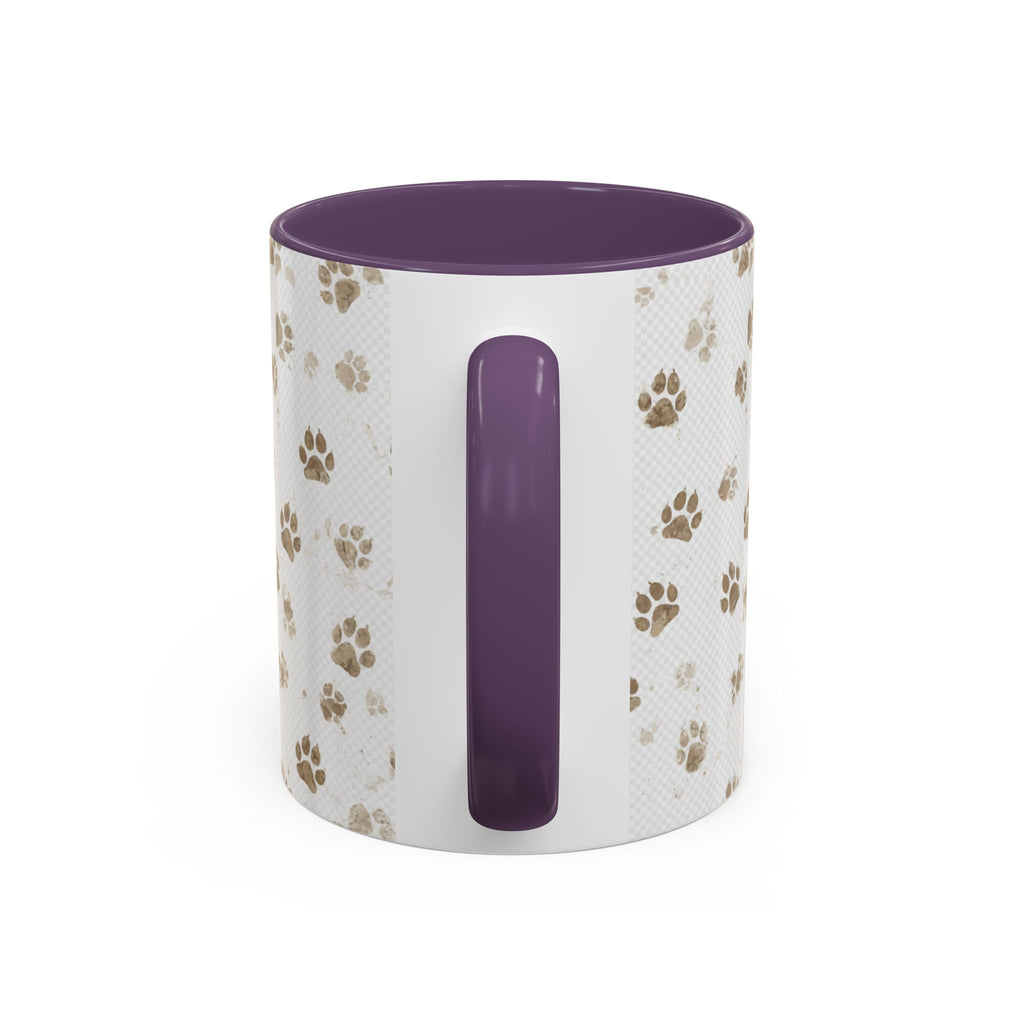 Coffee Mug - "Keep Your Dirty Paws Off My Coffee" Paw Print Accent Mug