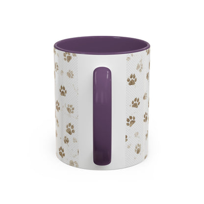 Coffee Mug - "Keep Your Dirty Paws Off My Coffee" Paw Print Accent Mug