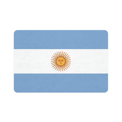 Argentina Flag Pet Food Mat (12x18) — Non-Slip Dog & Cat Bowl Placemat