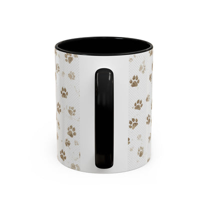 Coffee Mug - "Keep Your Dirty Paws Off My Coffee" Paw Print Accent Mug