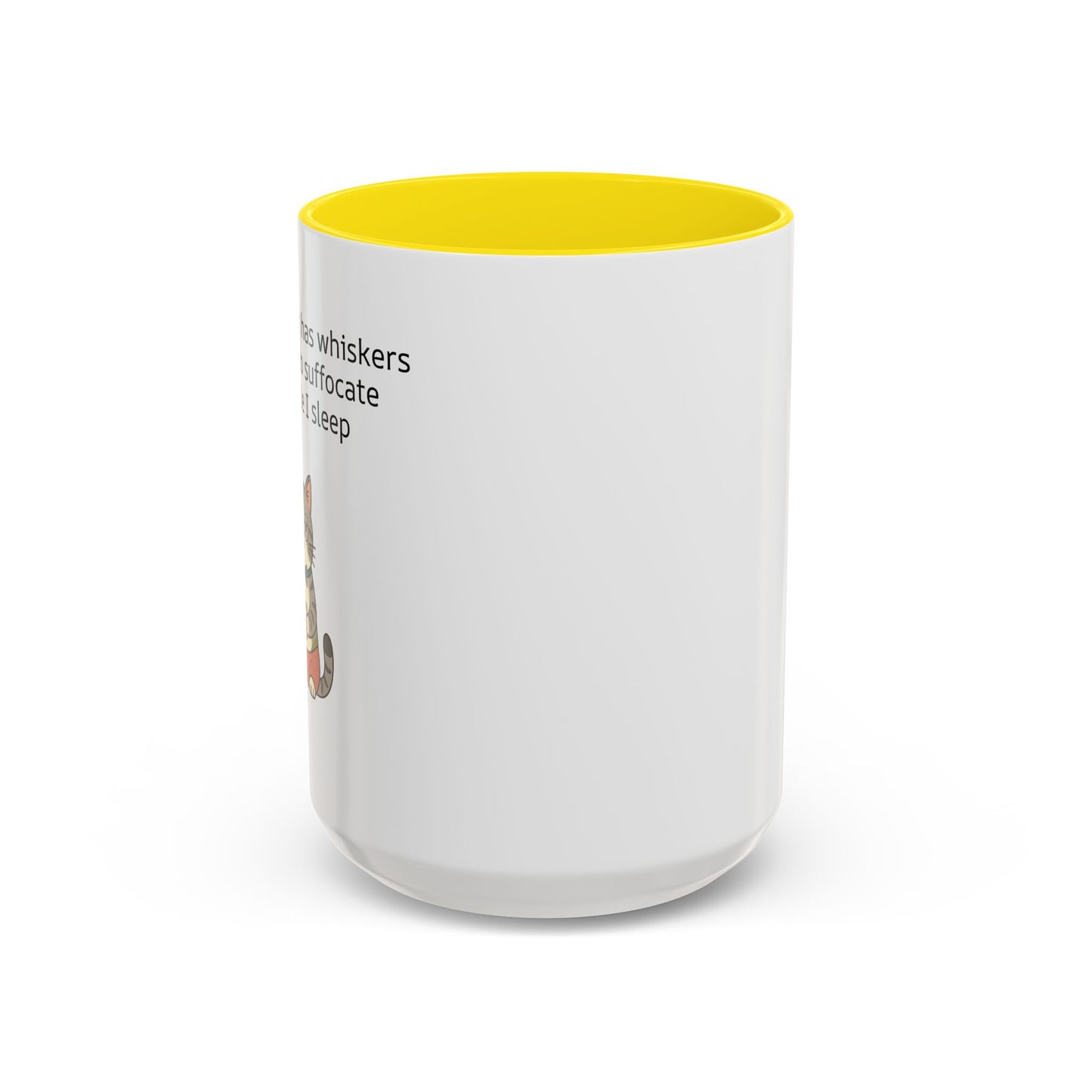 Funny Cat Coffee Mug – "My Therapist Has Whiskers" Accent Mug (11/15oz)