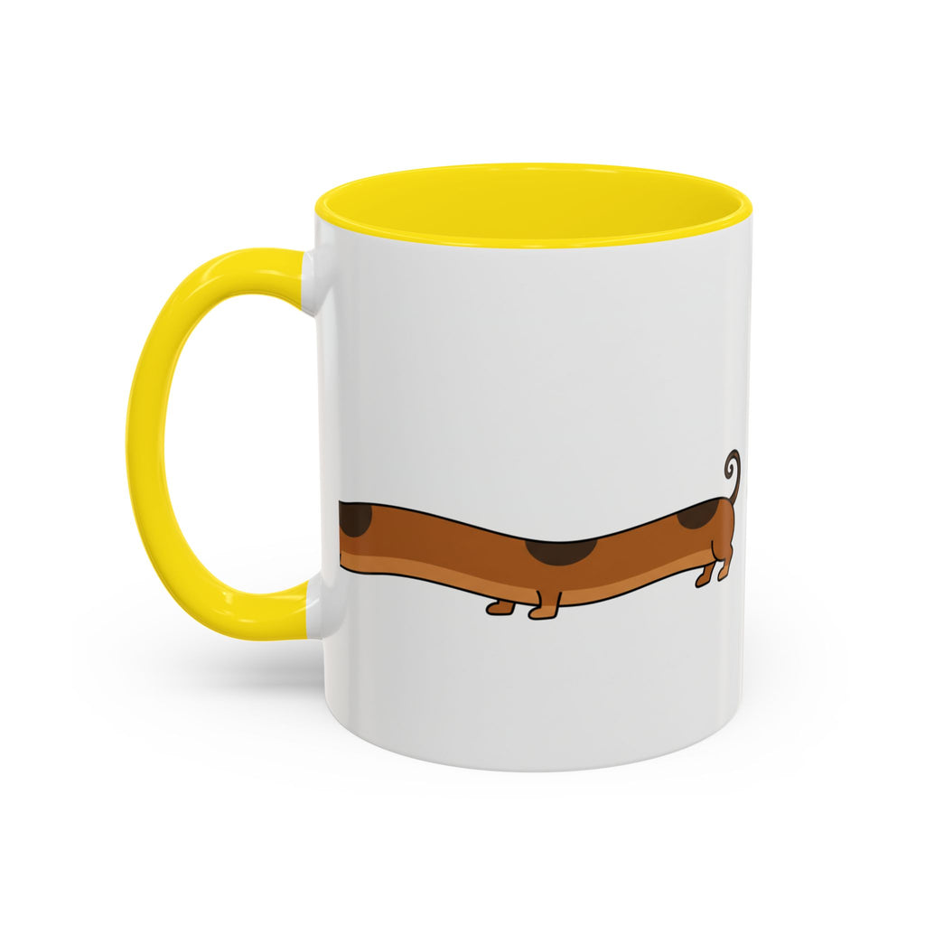 Dachshund Coffee Mug –  Funny Wiener Dog Accent Mug (11/15oz)