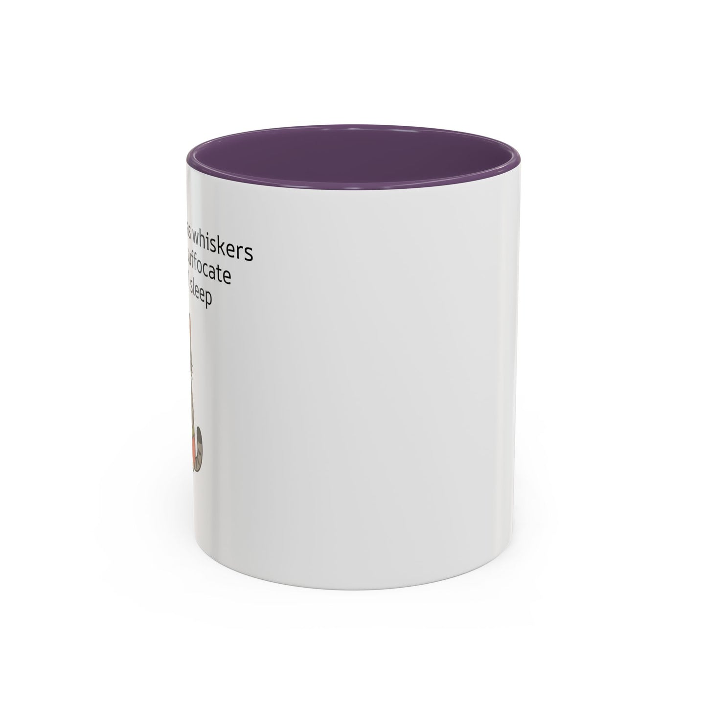 Funny Cat Coffee Mug – "My Therapist Has Whiskers" Accent Mug (11/15oz)