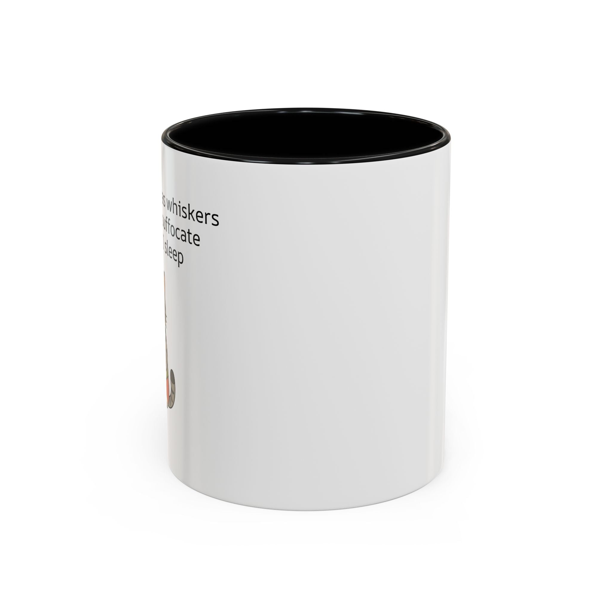 Funny Cat Coffee Mug – "My Therapist Has Whiskers" Accent Mug (11/15oz)