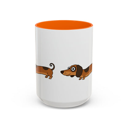 Dachshund Coffee Mug –  Funny Wiener Dog Accent Mug (11/15oz)