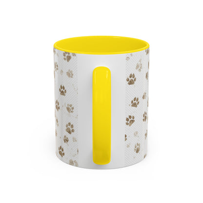 Coffee Mug - "Keep Your Dirty Paws Off My Coffee" Paw Print Accent Mug