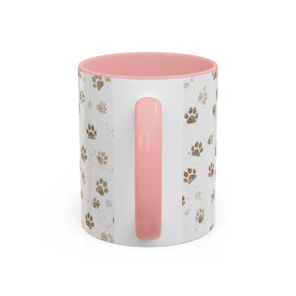 Coffee Mug - "Keep Your Dirty Paws Off My Coffee" Paw Print Accent Mug