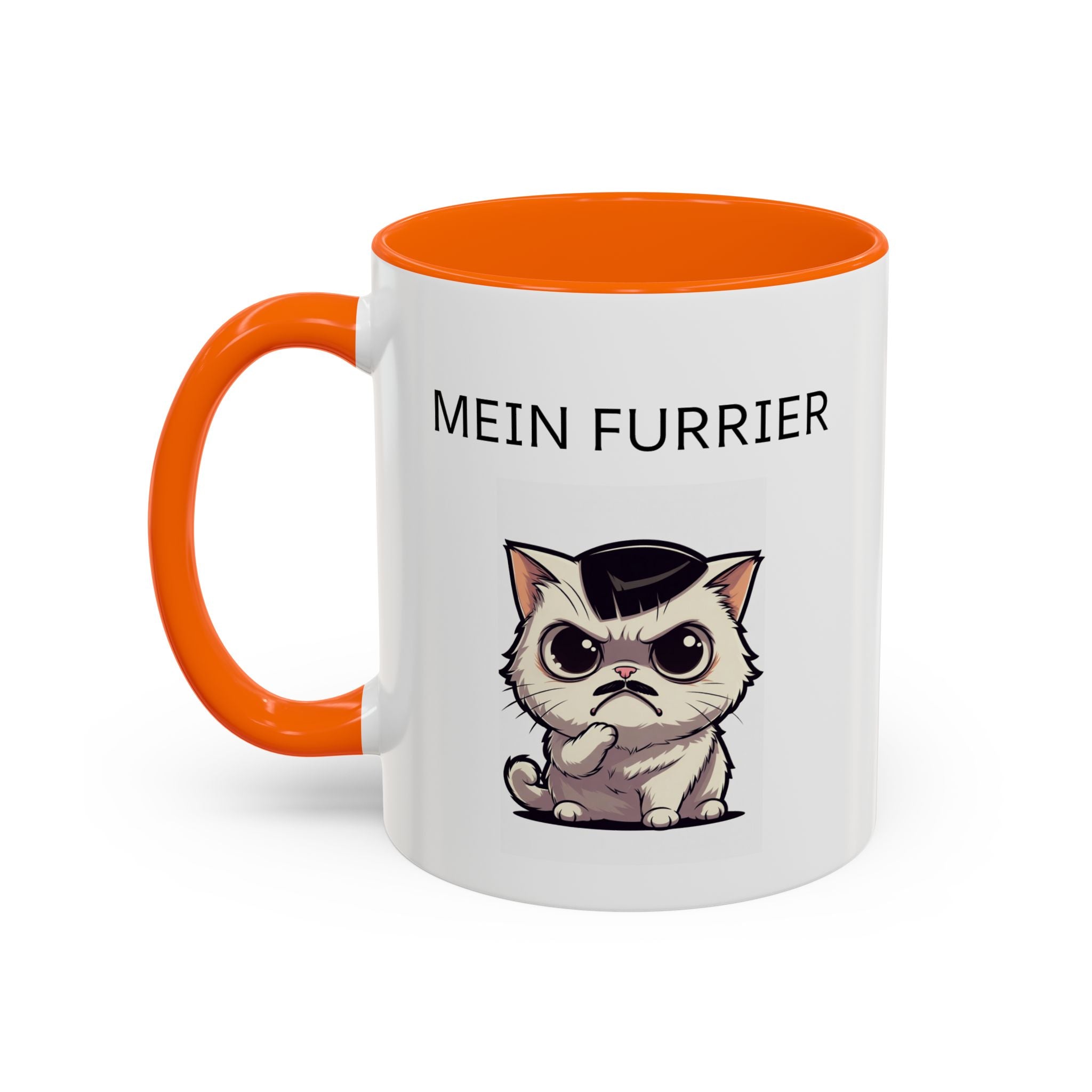 Mein Furrier Coffee Mug — Funny Grumpy Cat Accent Mug (11oz & 15oz)
