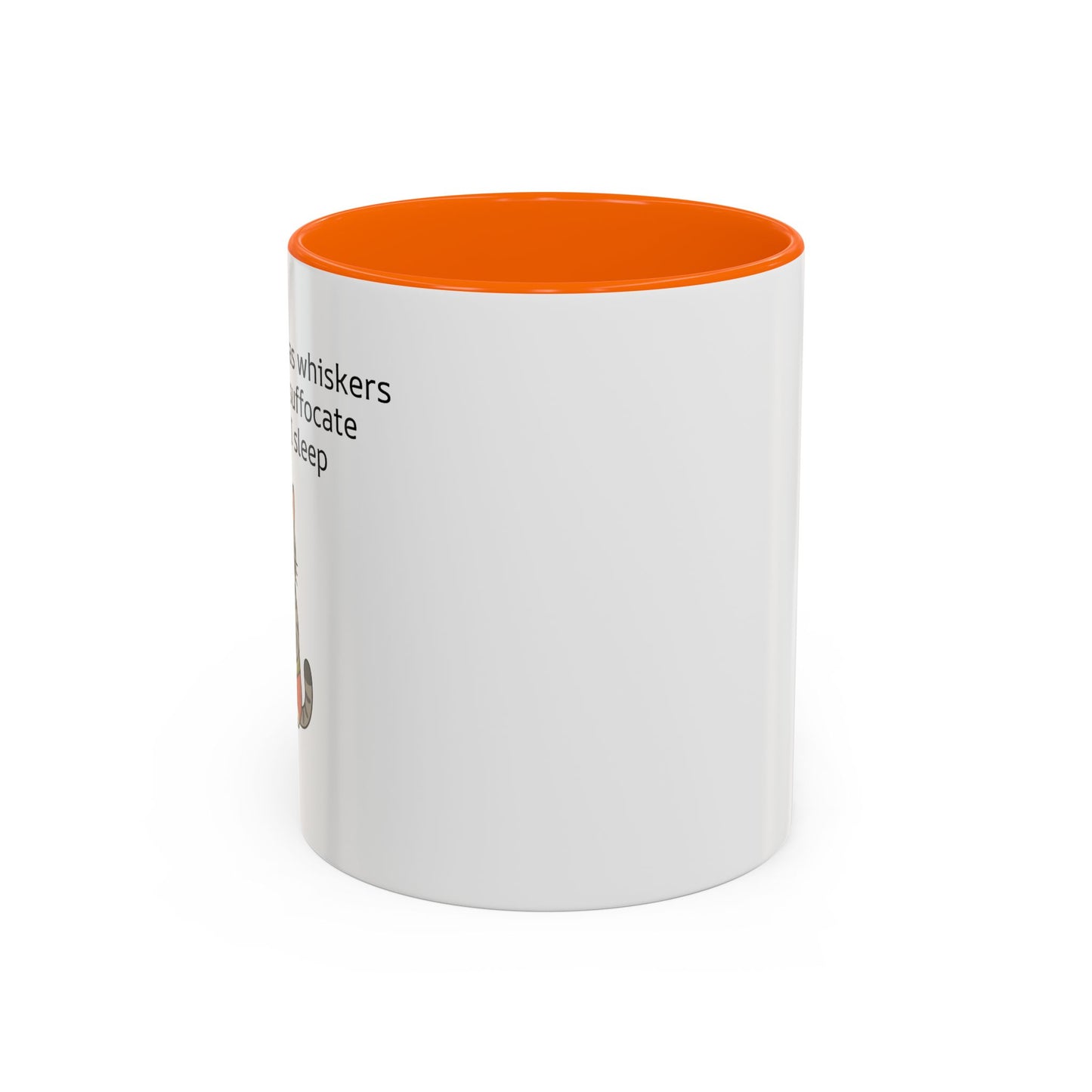 Funny Cat Coffee Mug – "My Therapist Has Whiskers" Accent Mug (11/15oz)