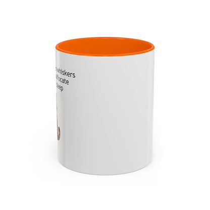 Funny Cat Coffee Mug – "My Therapist Has Whiskers" Accent Mug (11/15oz)