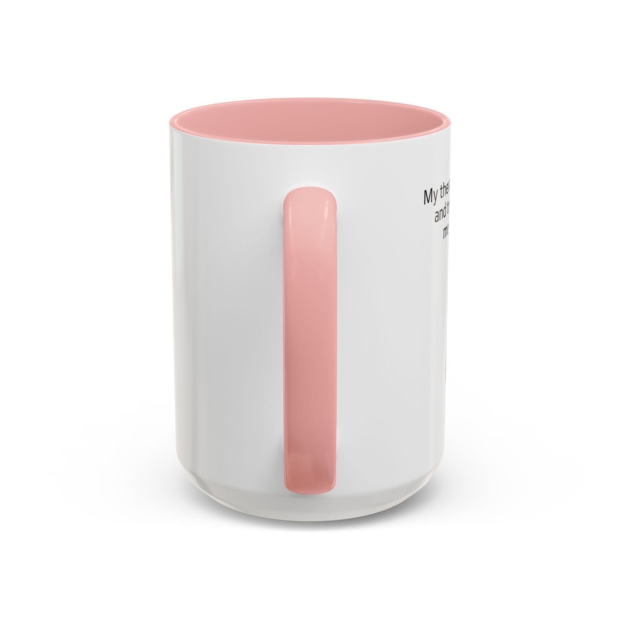 Funny Cat Coffee Mug – "My Therapist Has Whiskers" Accent Mug (11/15oz)