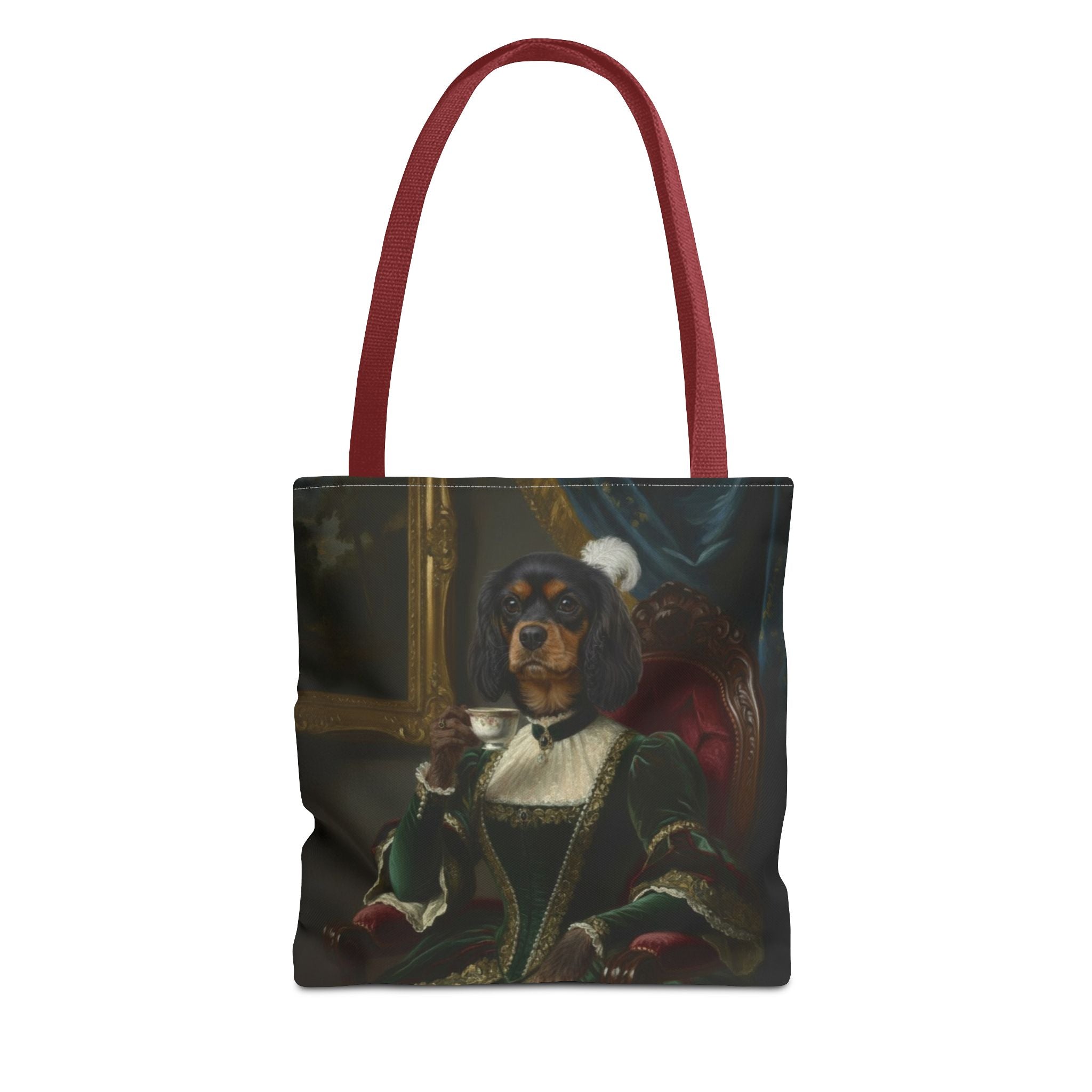 Dog Dame Tea Bag Tote Bag — Vintage Portrait Tea Lover Tote