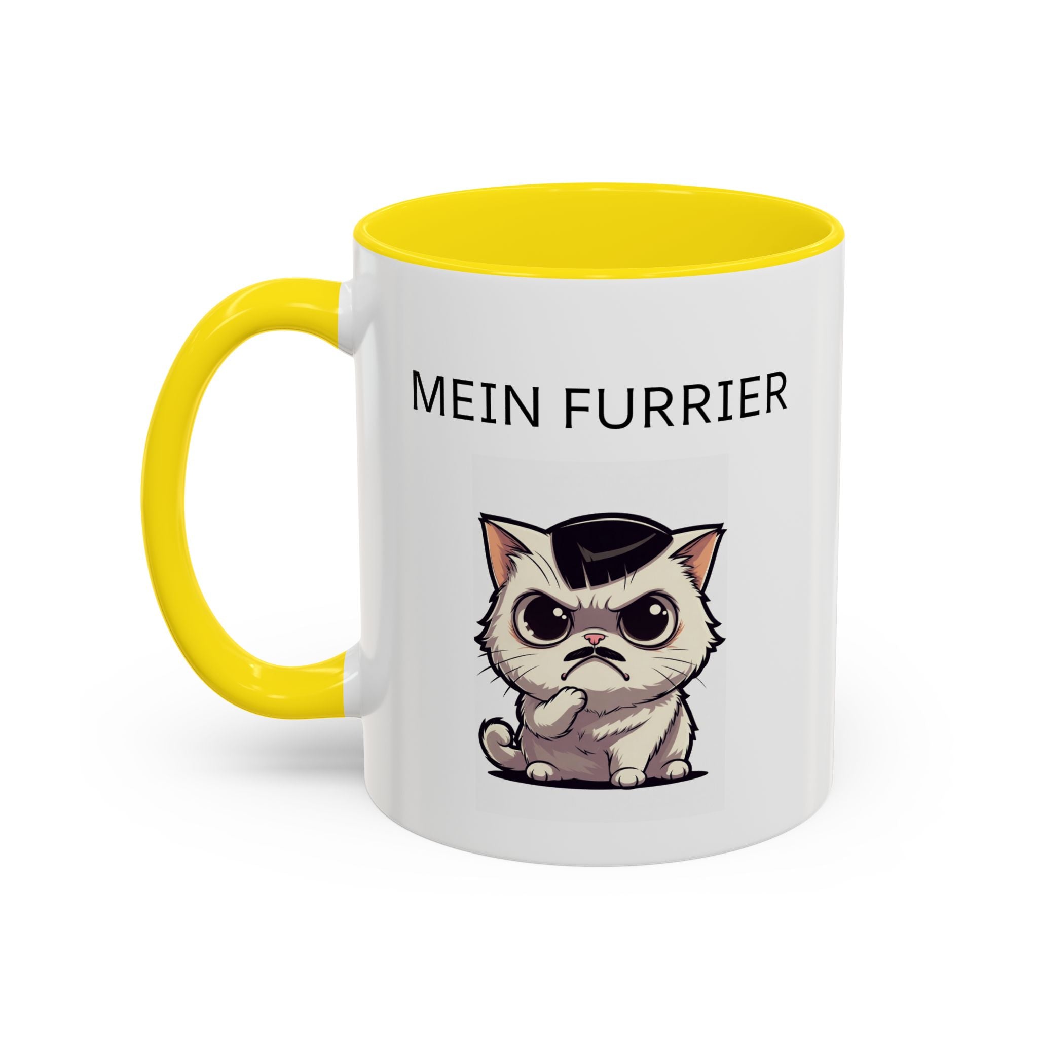 Mein Furrier Coffee Mug — Funny Grumpy Cat Accent Mug (11oz & 15oz)