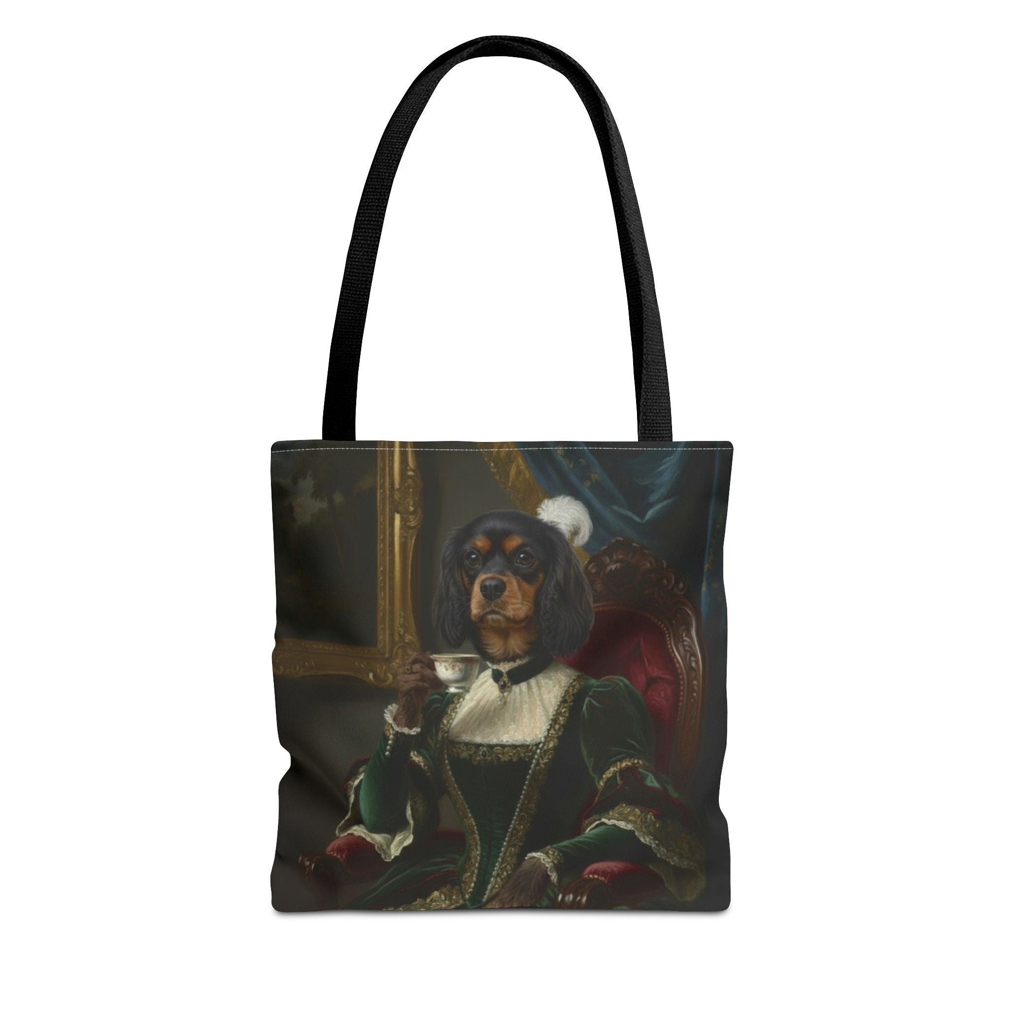 Dog Dame Tea Bag Tote Bag — Vintage Portrait Tea Lover Tote
