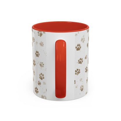 Coffee Mug - "Keep Your Dirty Paws Off My Coffee" Paw Print Accent Mug