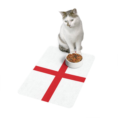 England Flag Pet Food Mat (12x18)