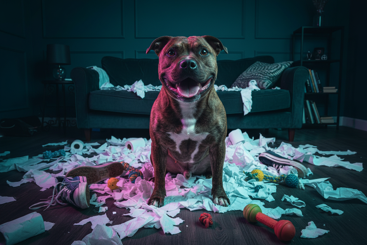 Innocent Staffy in Chaos
